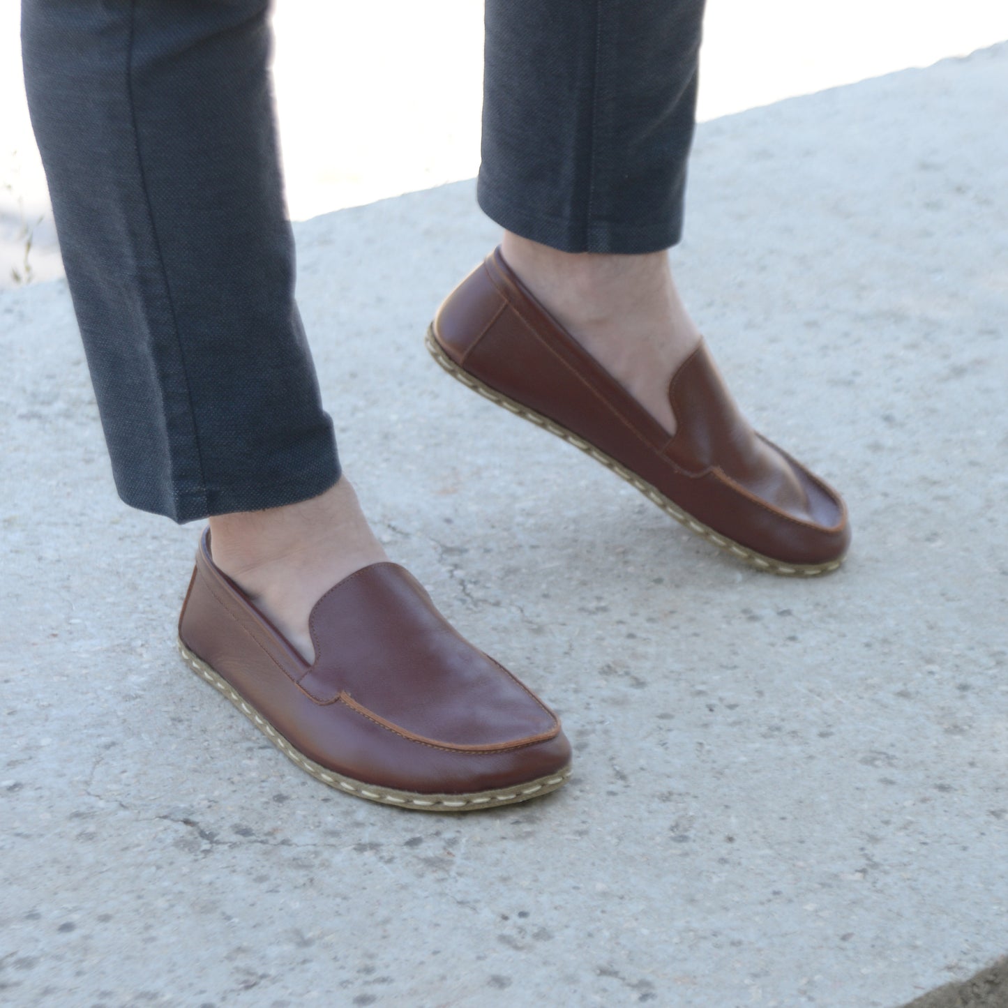 Barefoot Earthing Shoes Tornado Brown Men