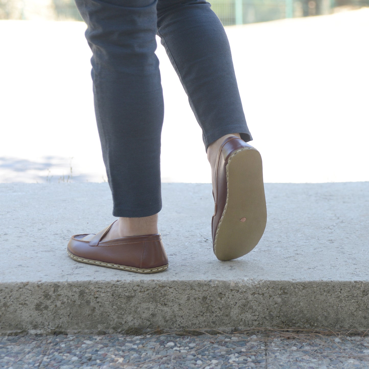 Barefoot Earthing Shoes Tornado Brown Men