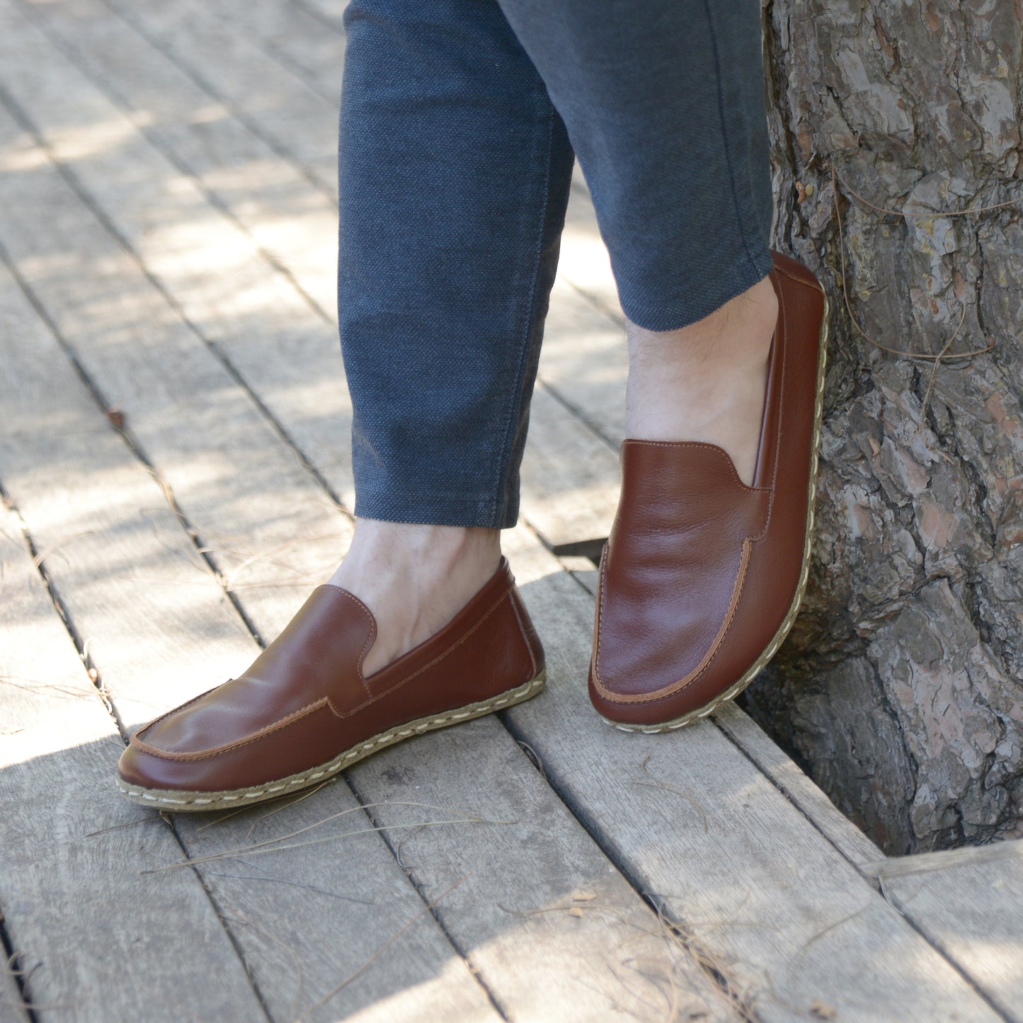 Barefoot Earthing Shoes Tornado Brown Men