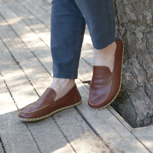 Barefoot Earthing Shoes Tornado Brown Men