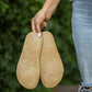 artistic womens leather house slippers handmade