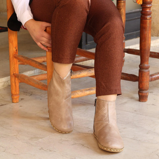 barefoot boots for women with zipper visionary