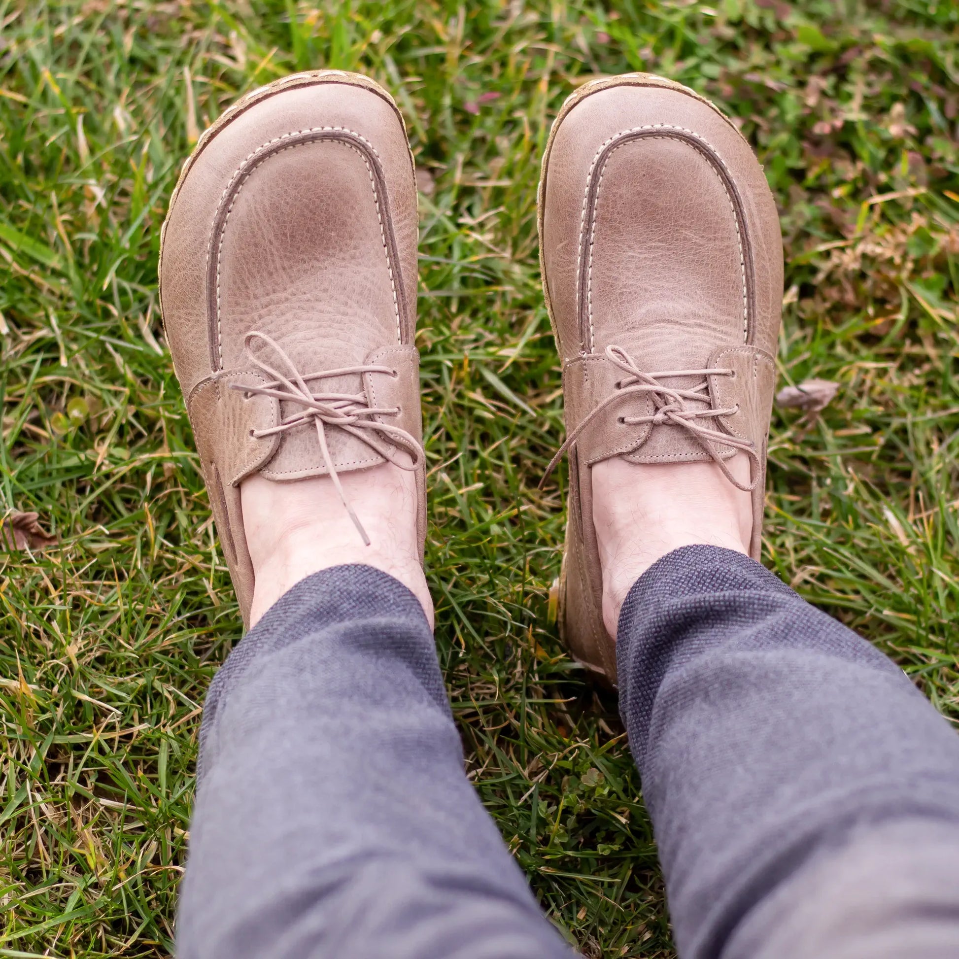barefoot crazy vision leather earthing shoes for men