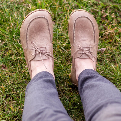 barefoot crazy vision leather earthing shoes for men