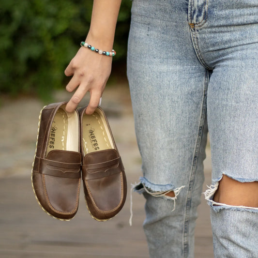 barefoot earthing shoes crazy classic brown women
