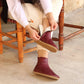 barefoot hiking leather boots womens burgundy
