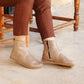 barefoot hiking leather fur boots womens crazy vision