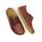 Barefoot Leather Mens Shoes Burgundy Lace-up-Men Barefoot Shoes Laced-nefesshoes-3-Nefes Shoes