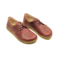 Barefoot Leather Mens Shoes Burgundy Lace-up-Men Barefoot Shoes Laced-nefesshoes-3-Nefes Shoes