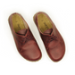 Barefoot Leather Mens Shoes Burgundy Lace-up-Men Barefoot Shoes Laced-nefesshoes-3-Nefes Shoes