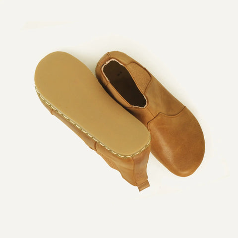 barefoot matte brown chelsea boots handmade for men