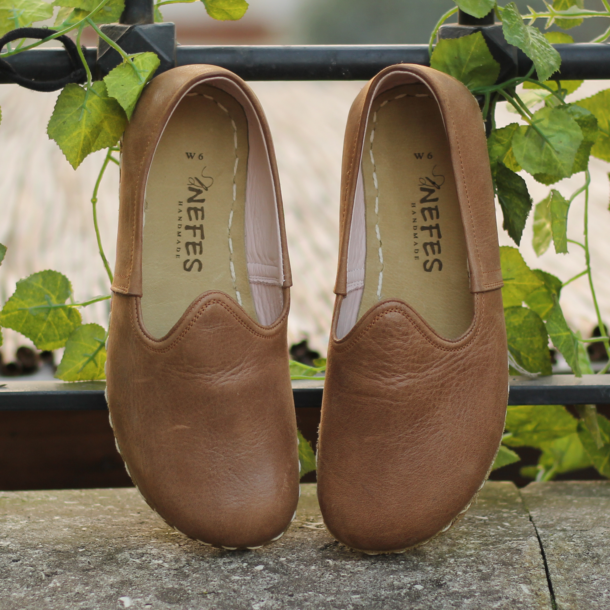 Barefoot Matte Brown Leather Shoes: Handmade For Men's-Men Barefoot Shoes Classic-nefesshoes-3-Nefes Shoes