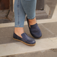 Barefoot Navy Blue Leather Women's Shoes "Modern Style"-Women Barefoot Shoes Modern-nefesshoes-3-Nefes Shoes