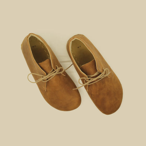 barefoot oxford earthing boots matte brown mens