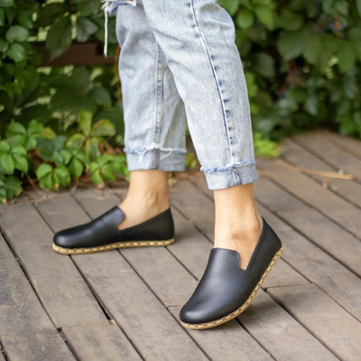 barefoot shoes womens black