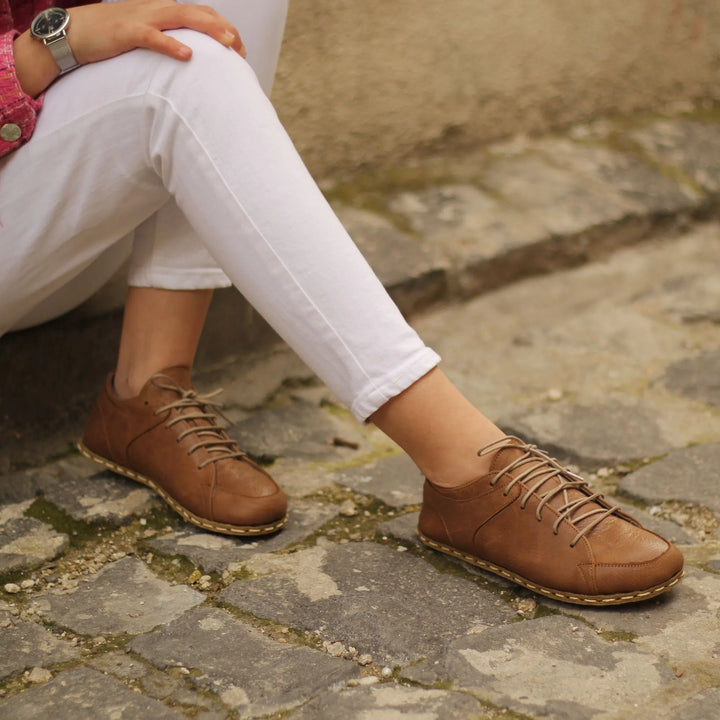 barefoot sneaker matte brown for women
