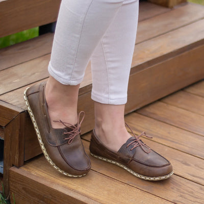 barefoot womens classic brown lightweight minimalist shoes