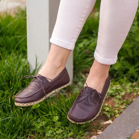 barefoot womens stylish bitter brown minimalist shoes