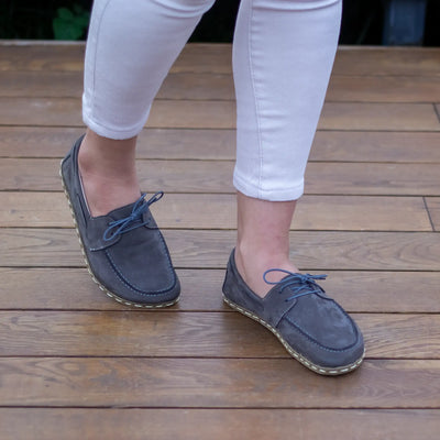barefoot womens stylish gray minimalist shoes