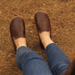 bitter brown handmade womens barefoot shoes