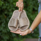 boho crazy vision womens leather indoor slippers