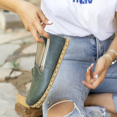 breathable barefoot grounding shoes women toledo green