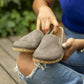 breathable womens shoes barefoot nubuck gray