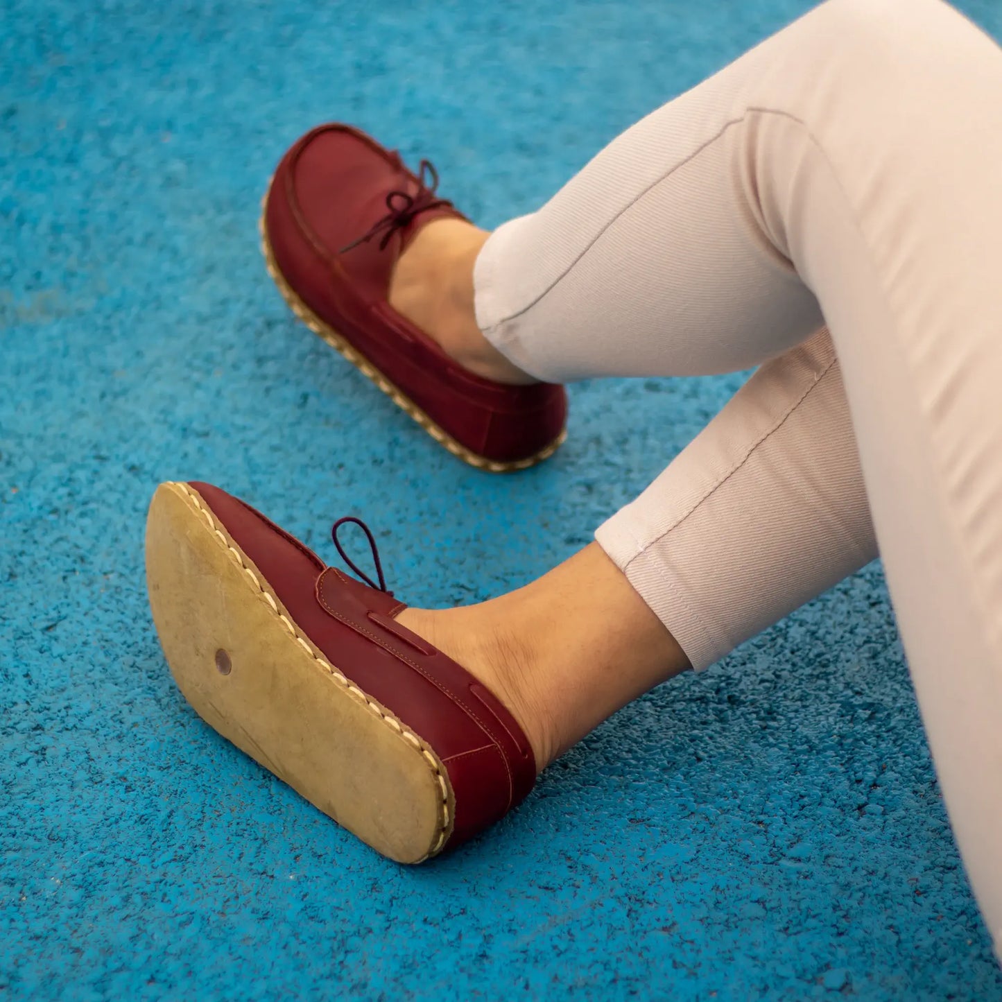 burgundy barefoot minimalist shoes for women