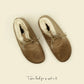 casual light brown barefoot grounding ankle boots for women