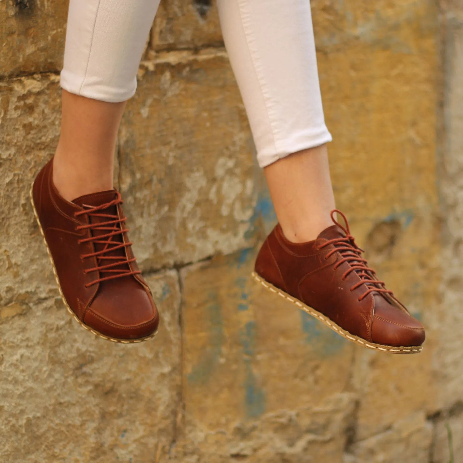 casual womens barefoot sneaker crazy new brown