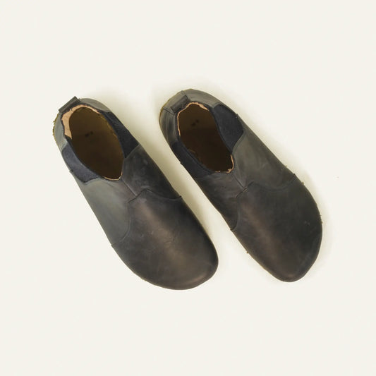 chelsea barefoot boots navy blue handmade mens