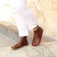 chelsea barefoot brown handmade womens boots
