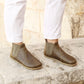 Chelsea Boots Handmade Military Green Barefoot Women's-Chelsea Boots-nefesshoes-4-Nefes Shoes