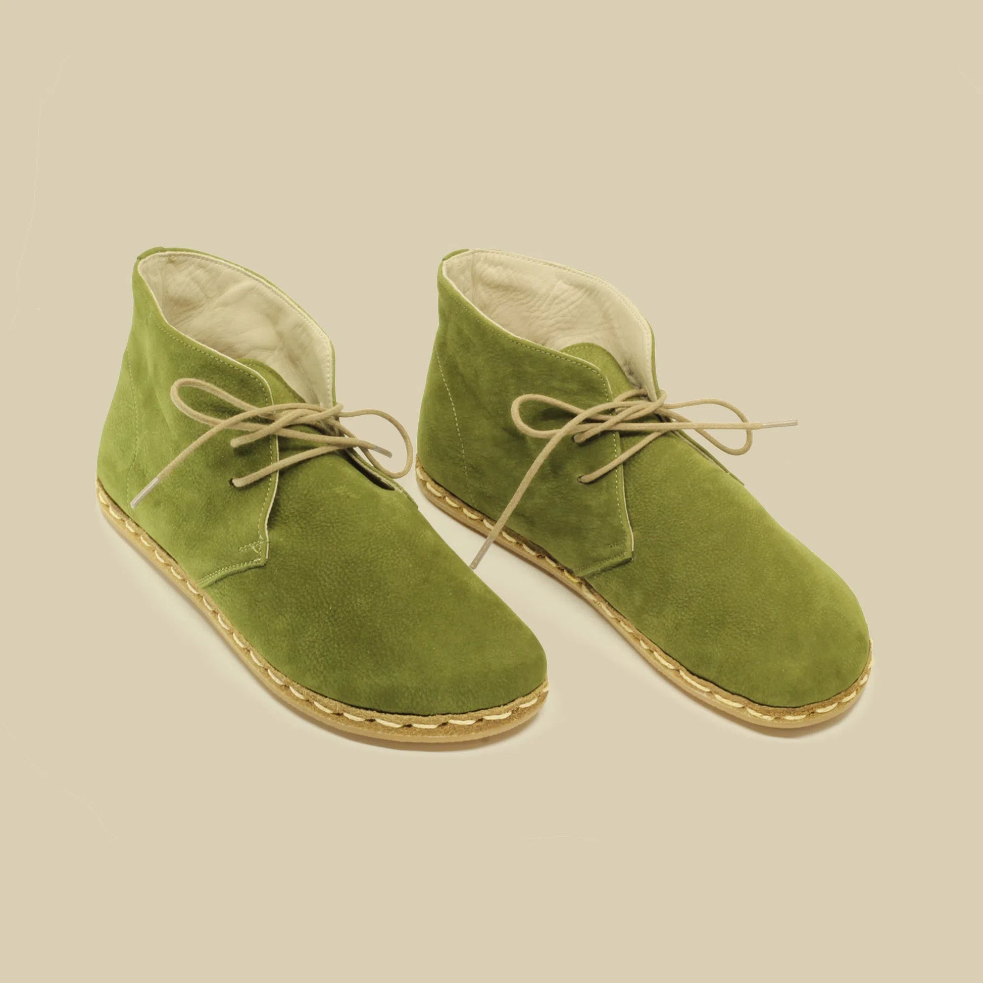 classic green oxford grounding boots men