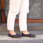 classic handmade barefoot loafers for women black