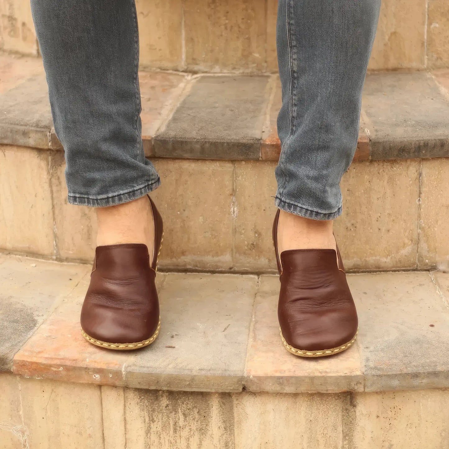 comfortable barefoot oxford shoes women nubuck orange