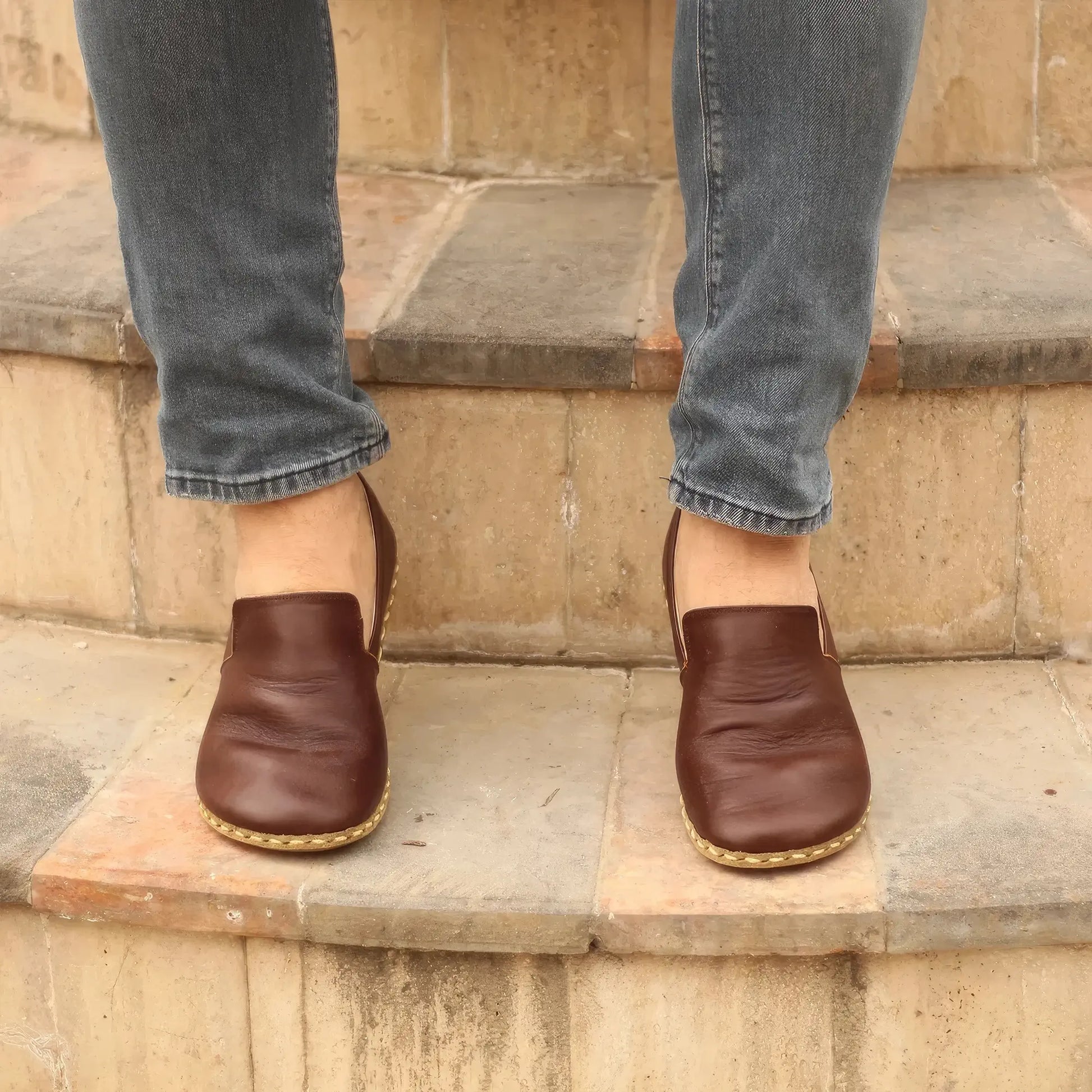 comfortable barefoot oxford shoes women nubuck orange