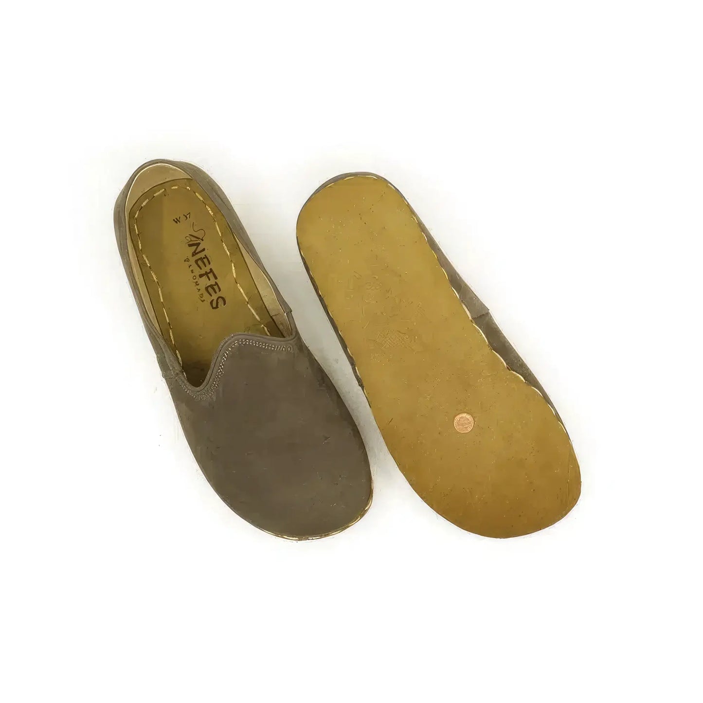 comfortable barefoot shoes men nubuck gray style