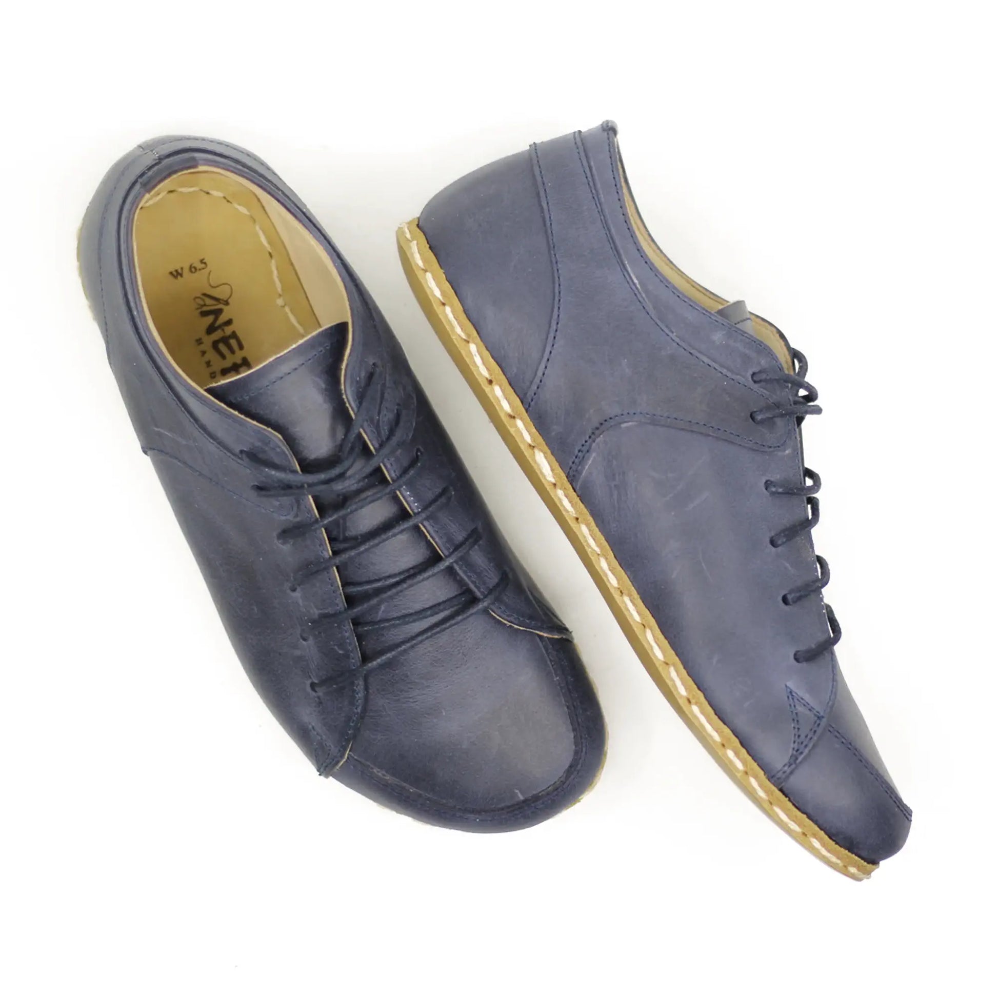 comfortable barefoot sneakers navy blue for men