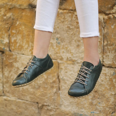 comfortable barefoot sneakers toledo green for women