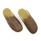 comfortable close toe slippers barefoot bitter brown