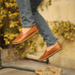 comfortable mens barefoot shoes antique brown tone