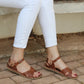 comfortable womens new brown leather barefoot huarache sandals