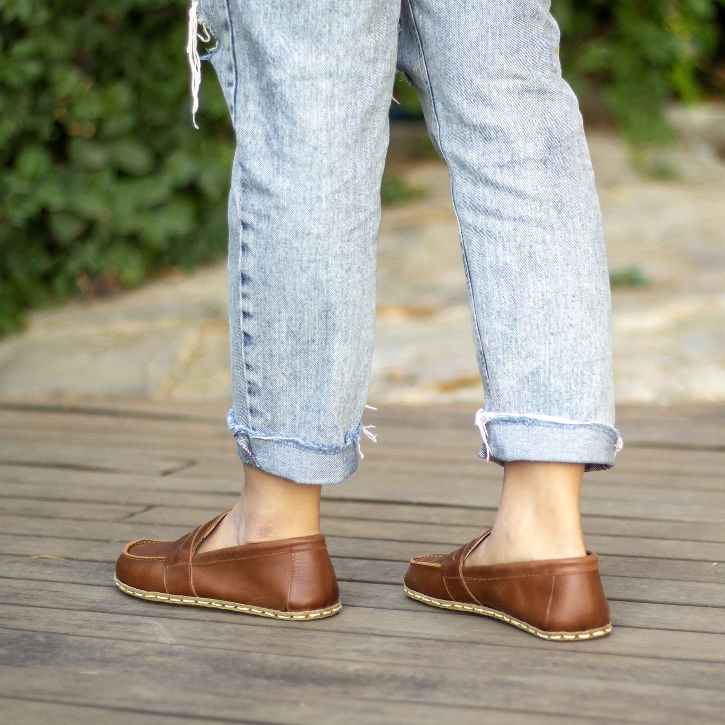 crazy new brown leather barefoot shoes womens