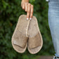 crazy vision handmade leather slippers for women