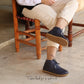 durable navy blue barefoot ankle boots women grounding style