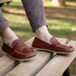 earthing barefoot shoes tornado brown leather