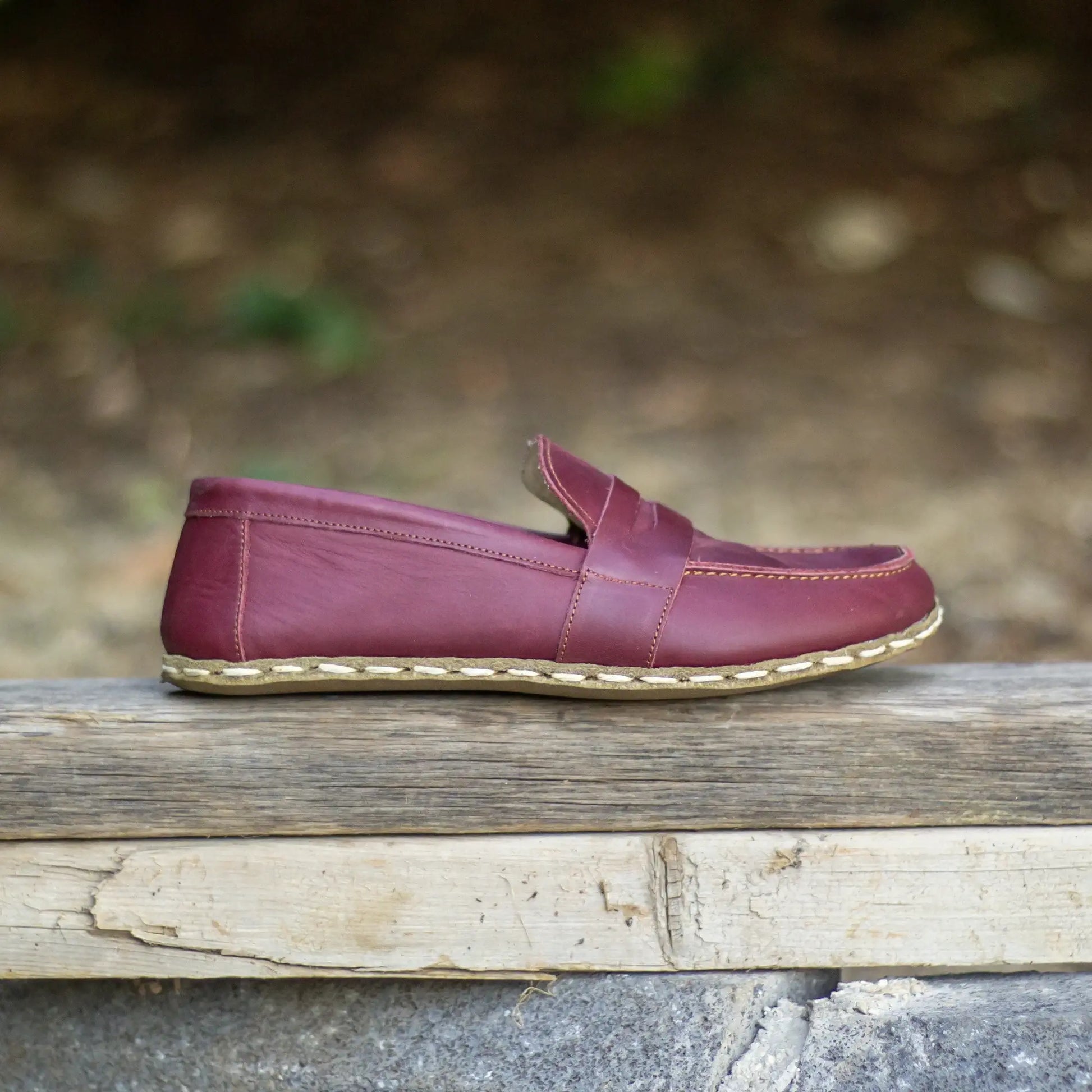 earthing effect barefoot shoes women crazy burgundy