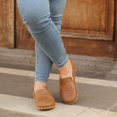 flexible barefoot shoes womens matte brown fit