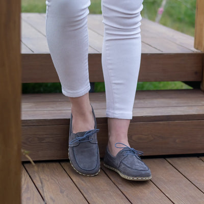 gray barefoot minimalist shoes for women